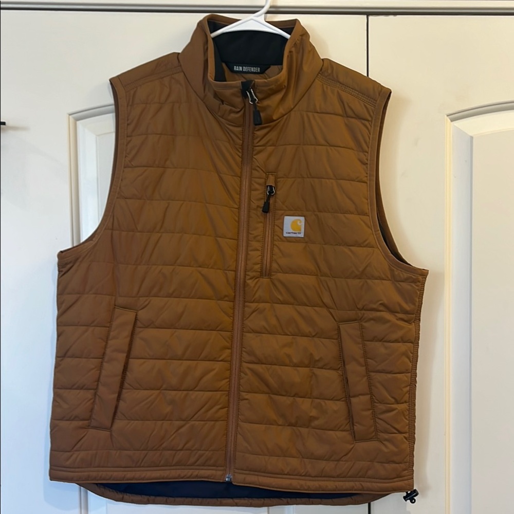 Carhartt Men's Brown Quilted Vest
